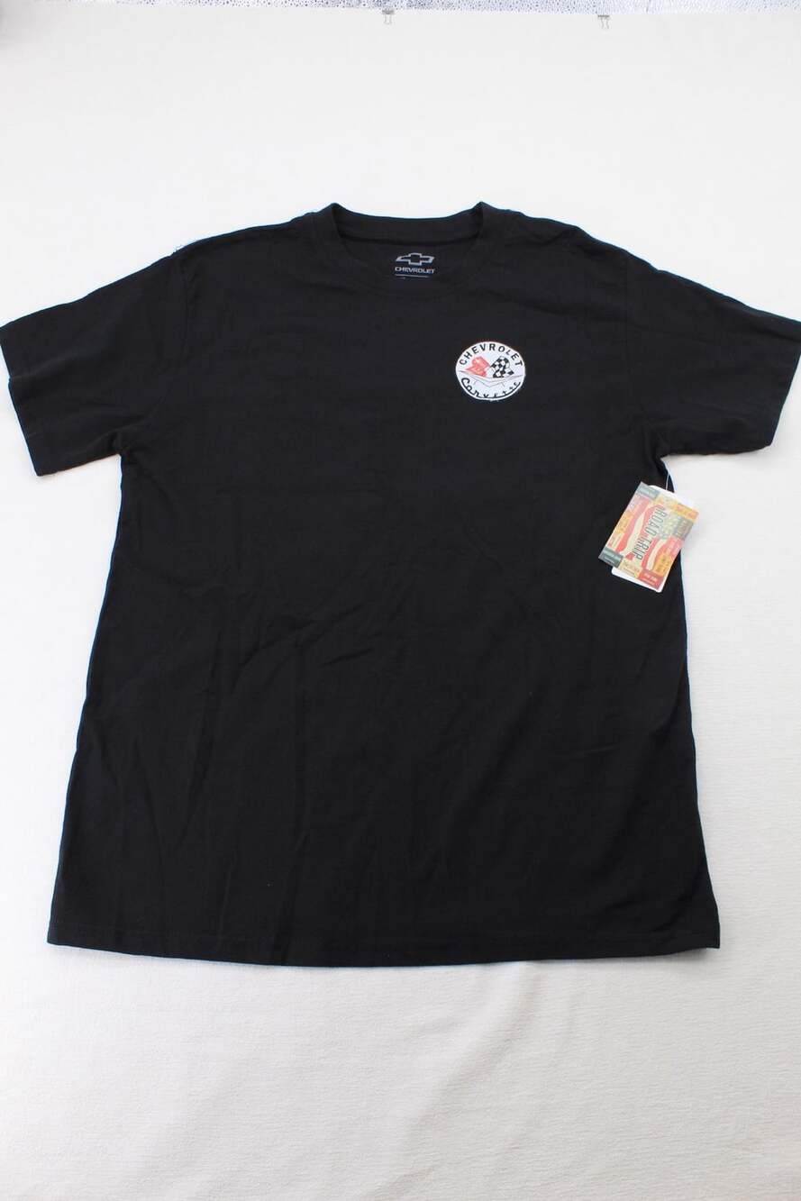 Chevrolet Corvette Road Trip T-Shirt Size XL Black Graphic Tee